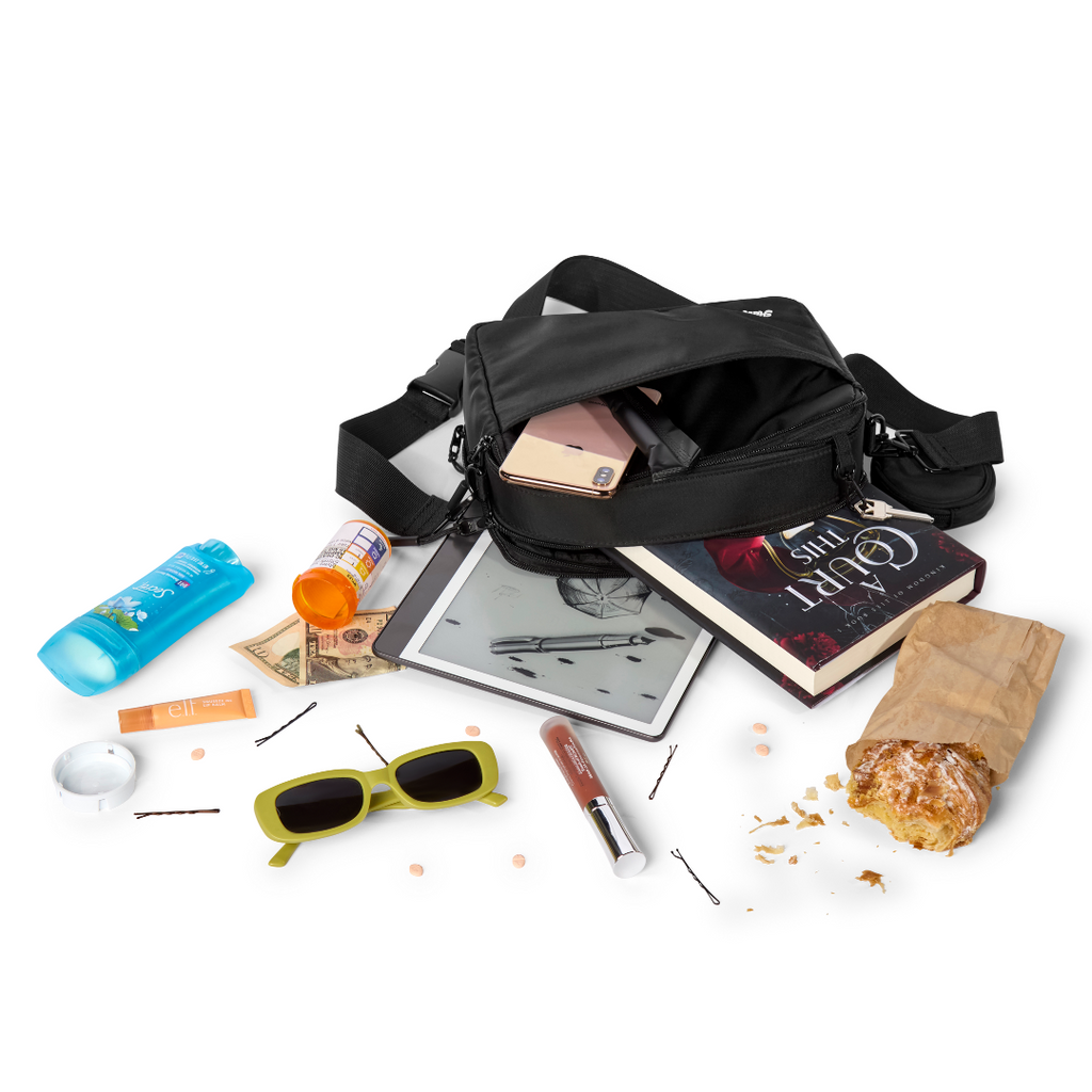 Triple Scoop Kindle, iPad & Tablet Crossbody Belt Bag
