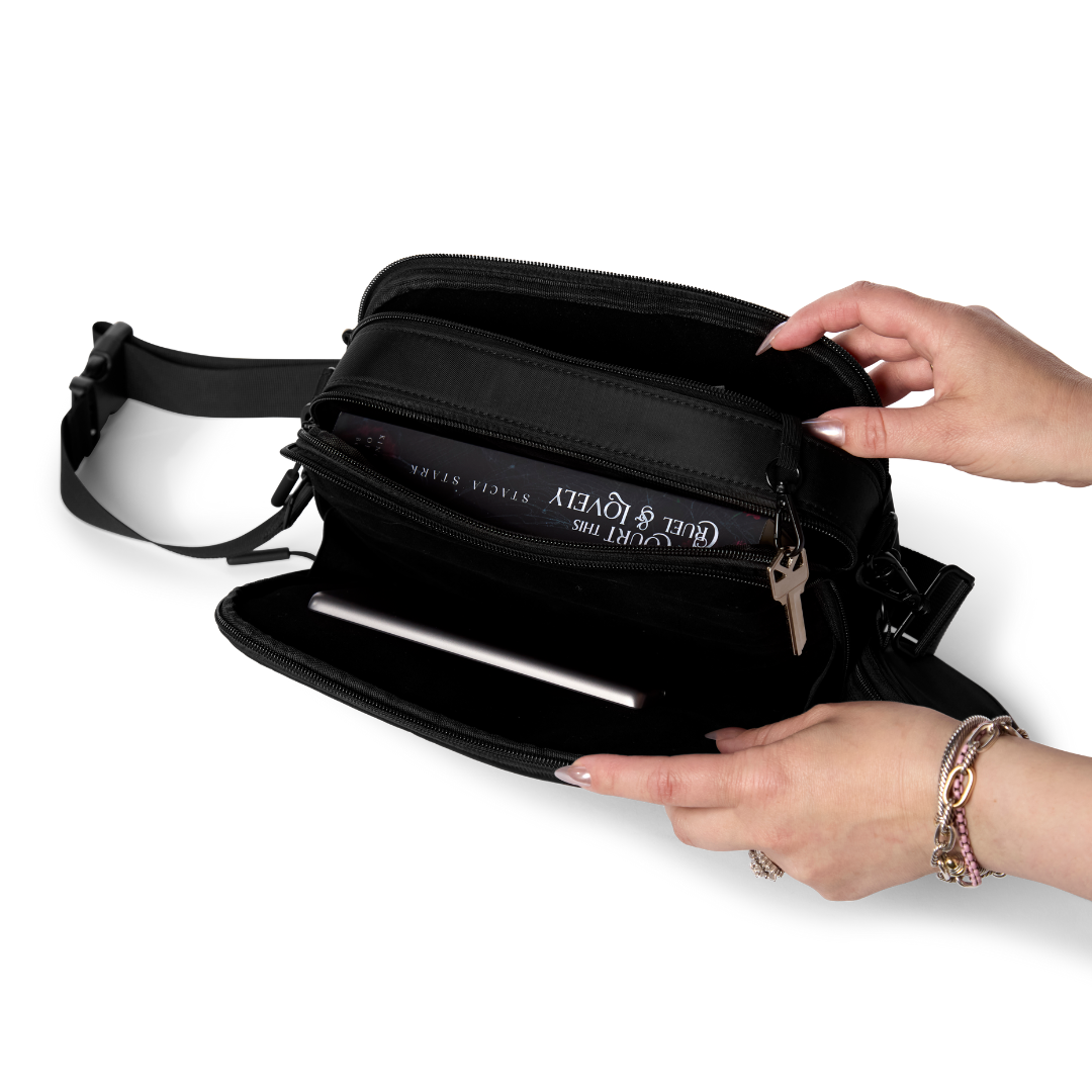 Double Scoop Kindle, Tablet, iPad Mini & Kobo Crossbody Belt Bag