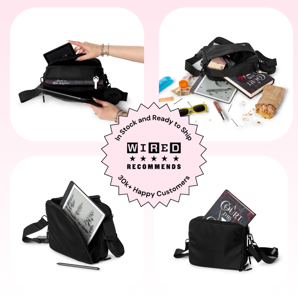 Triple Scoop Kindle, iPad & Tablet Crossbody Belt Bag