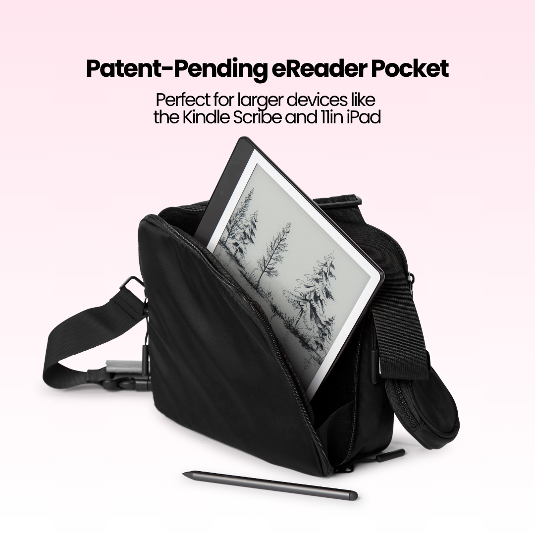 Triple Scoop Kindle, iPad & Tablet Crossbody Belt Bag