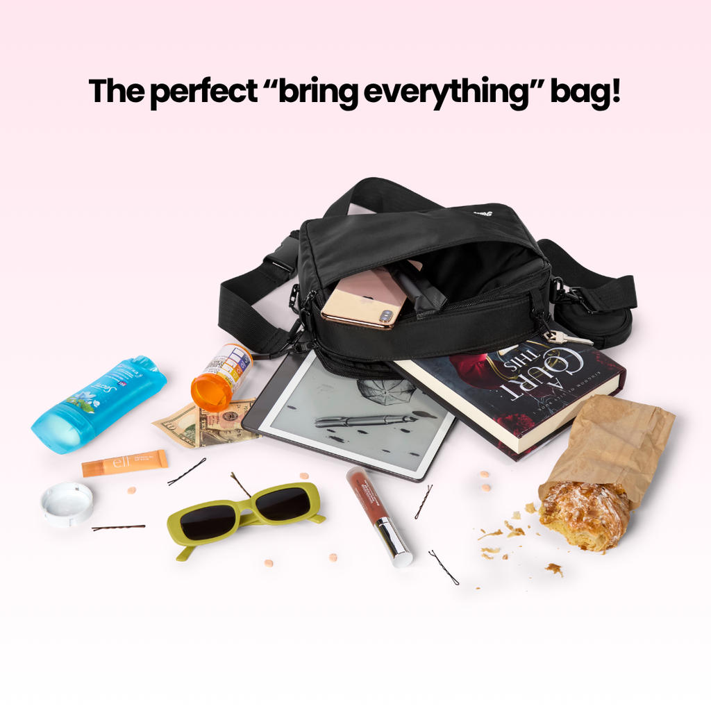 Triple Scoop Kindle, iPad & Tablet Crossbody Belt Bag
