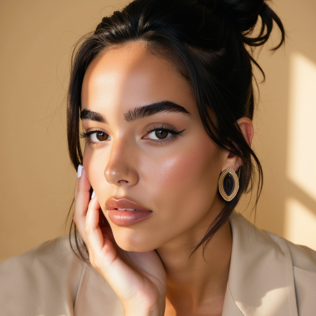 Vintage Inspired Onyx Marquis Earrings 