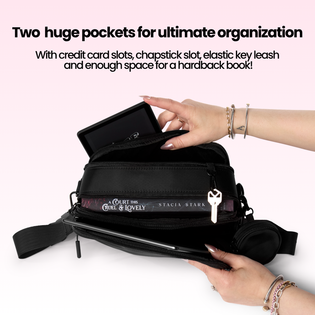 Double Scoop Kindle, Tablet, iPad Mini & Kobo Crossbody Belt Bag