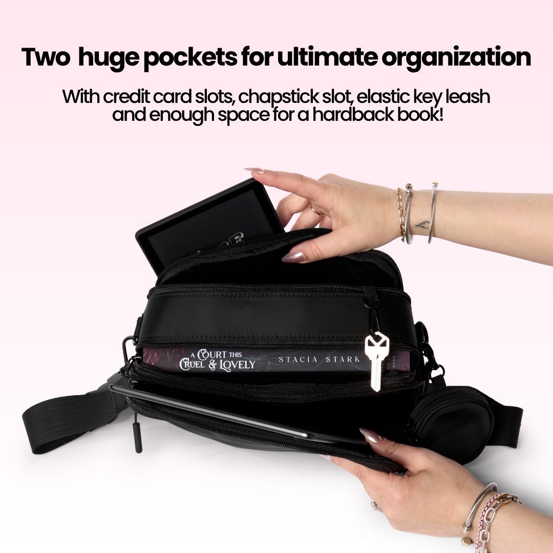 Double Scoop Kindle, Tablet, iPad Mini & Kobo Crossbody Belt Bag