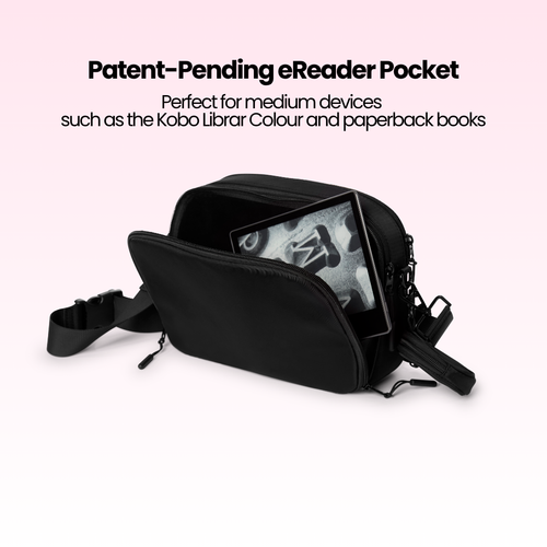 Double Scoop Kindle, Tablet, iPad Mini & Kobo Crossbody Belt Bag