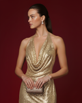The Anna Halter-Neck Sequin Mini Dress