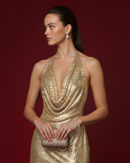The Anna Halter-Neck Sequin Mini Dress