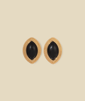Vintage Inspired Onyx Marquis Earrings