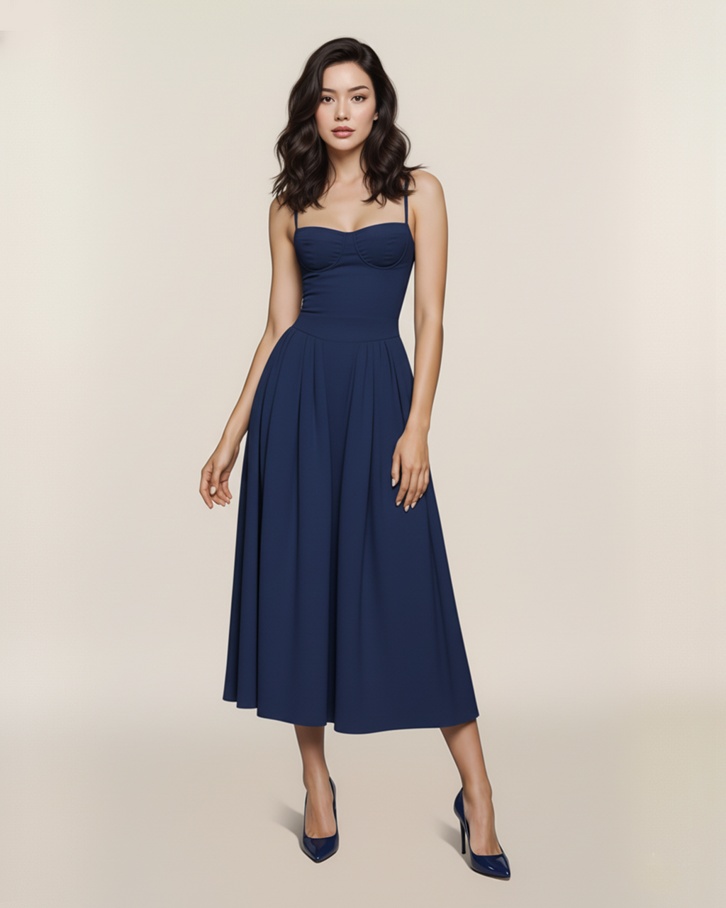 Mila Dress in Navy 1