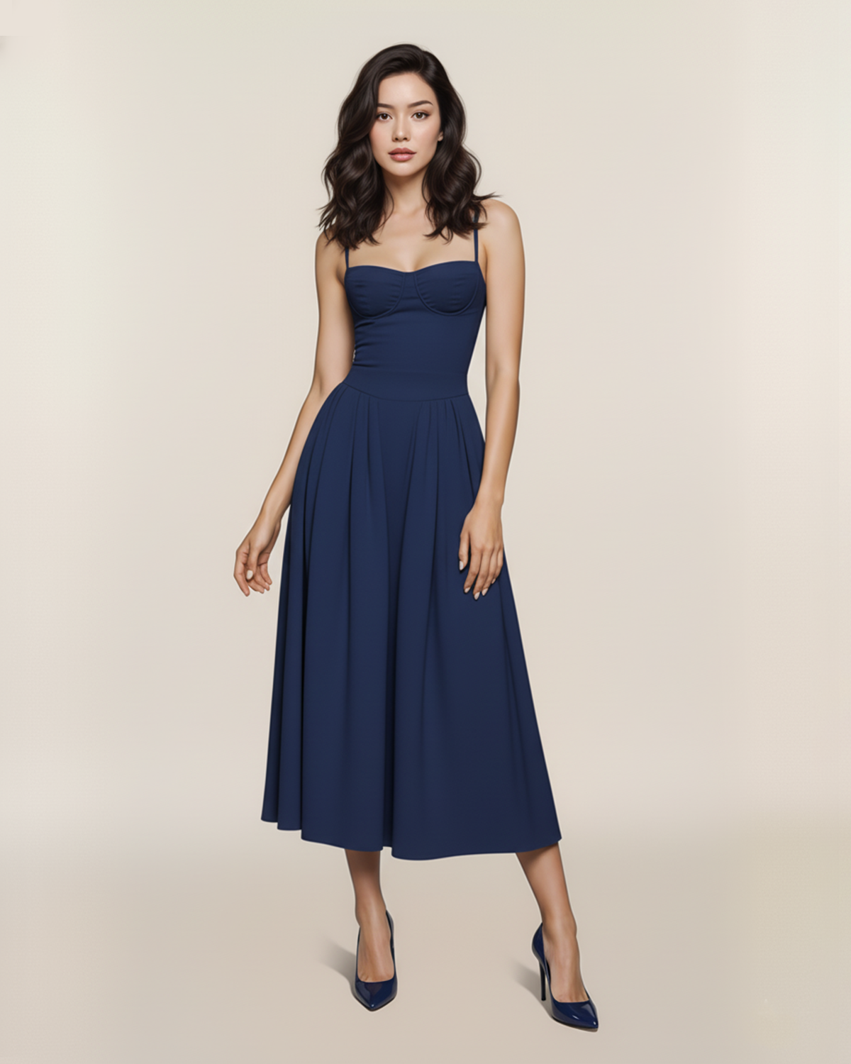 Mila Dress in Navy 1