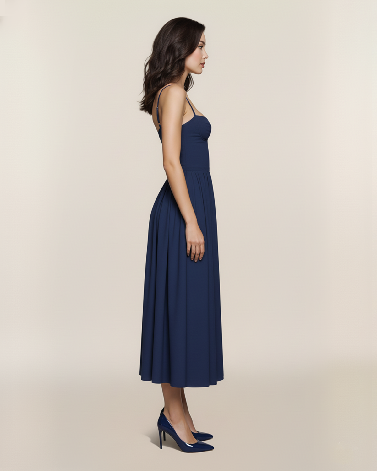 Mila Dress in Navy 3