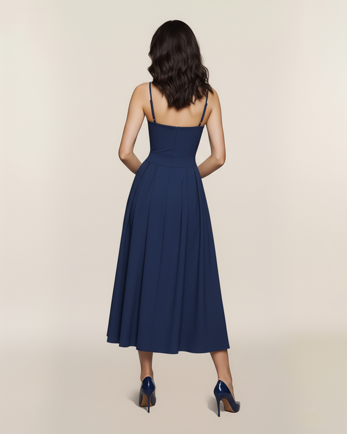 Mila Dress in Navy 4