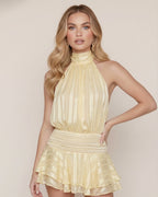 The Serena Halter Neck Mini Dress