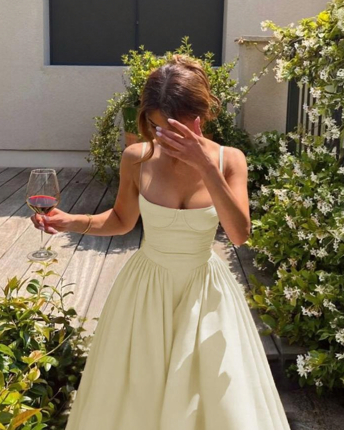 Mila Dress in Yellow Lifestyle
