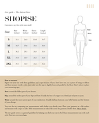 Size_Chart_Anissa_Dress in Black and White