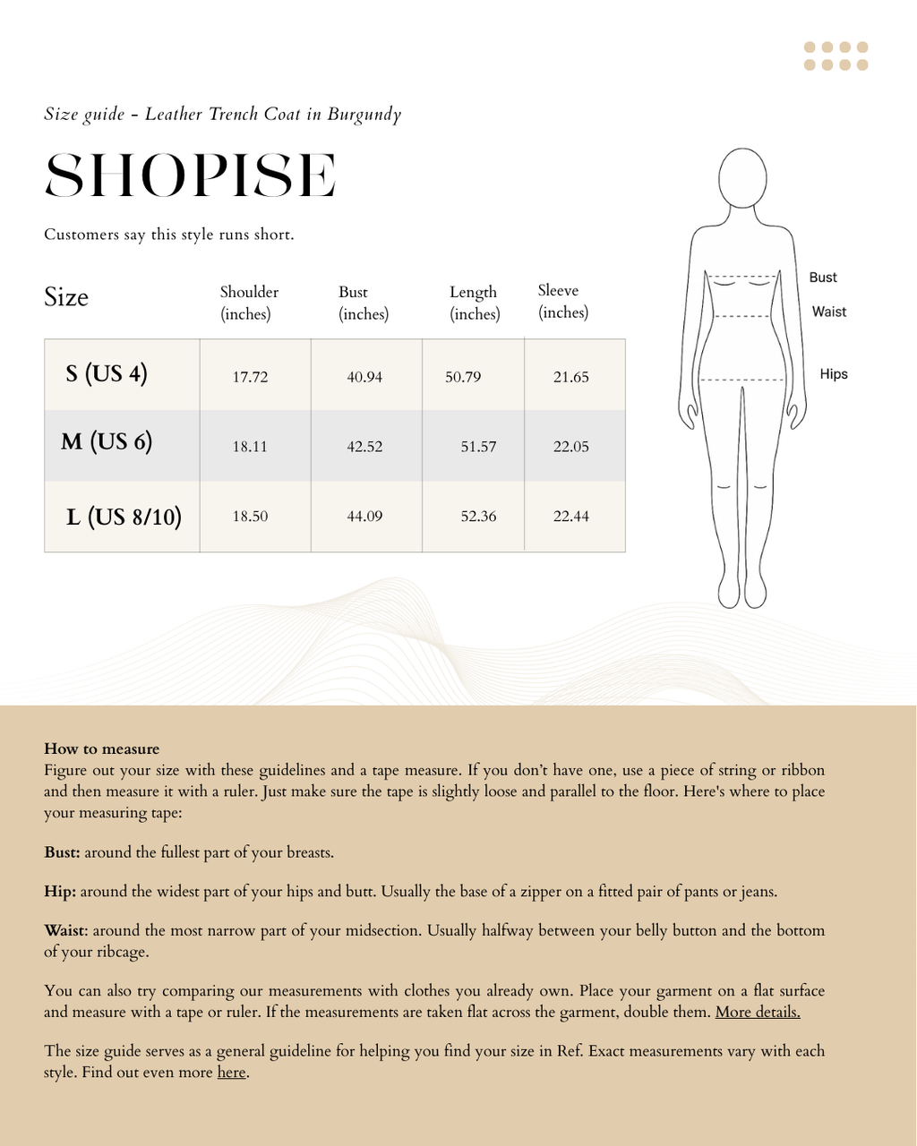 Leather Double-Button Trench Coat in Burgundy