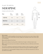 Size Chart The_Arabella_Dress