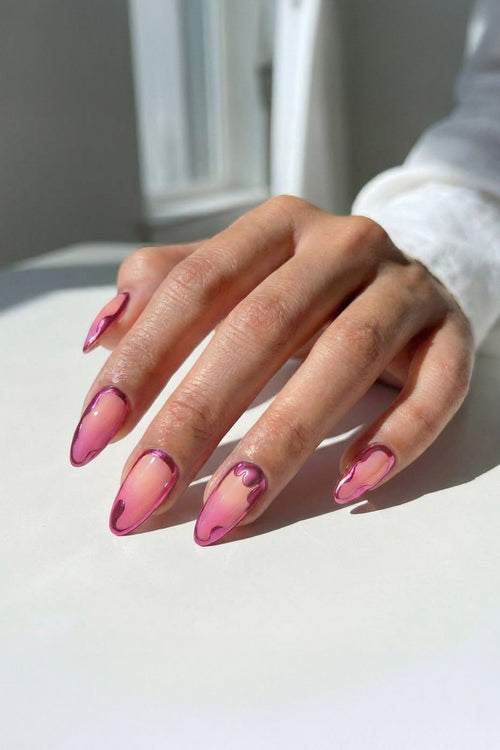Sunset Chrome - Press-on Nails By Taybeepboop