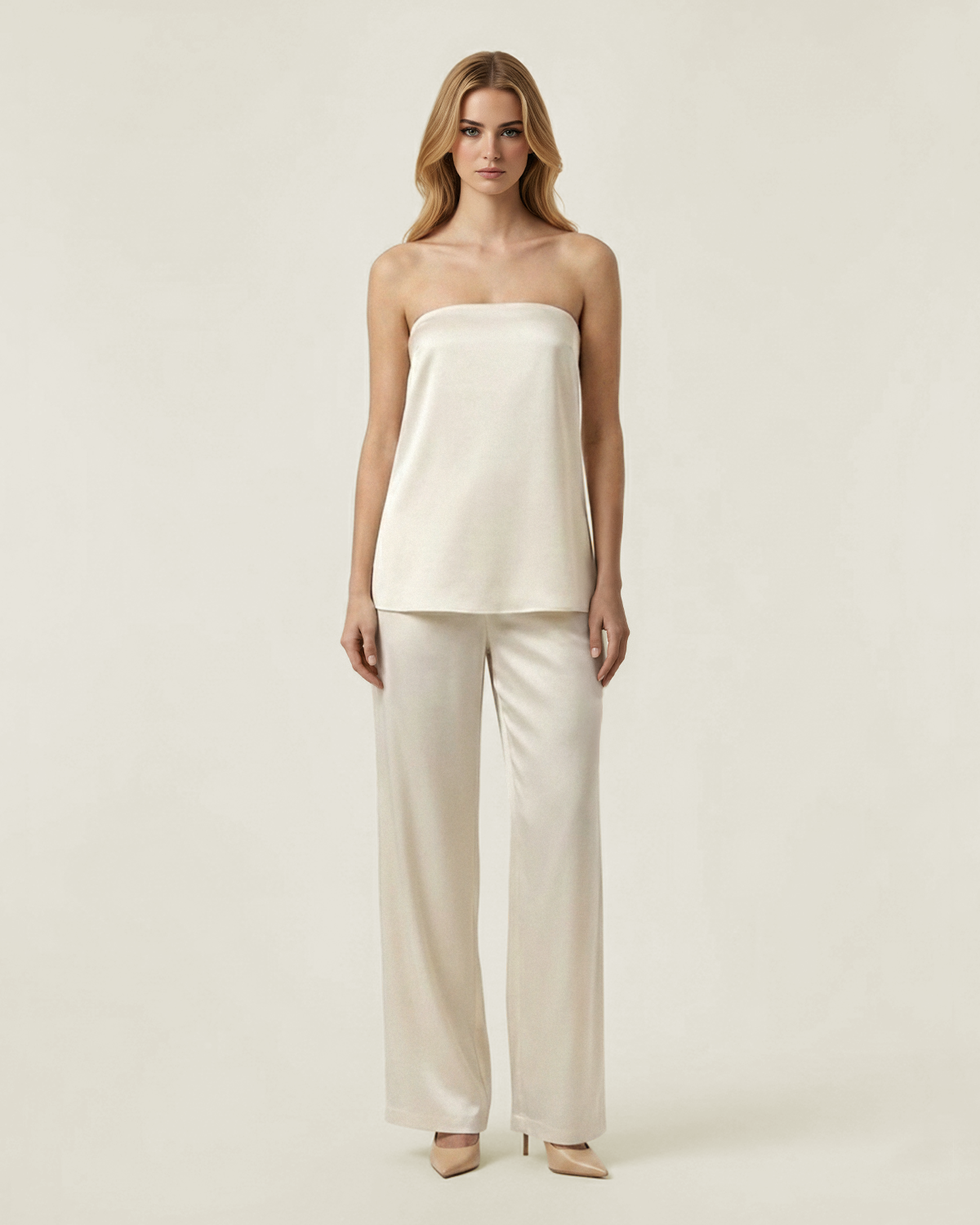 The Arlene Two-Piece Satin Set