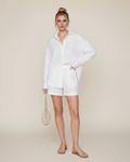 The Colette Linen Two-Piece Long Sleeve Set