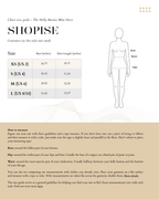 Size chart for TheHollyBustierMiniDress in Black