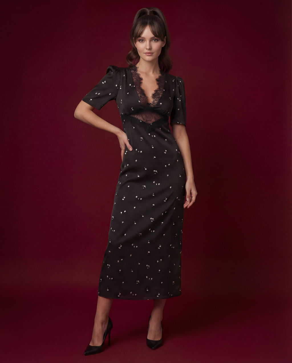 Das Margaret-Maxikleid aus Spitze 