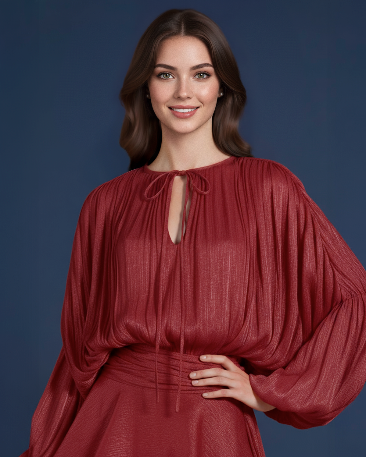 The Melanie Dress in Red 2