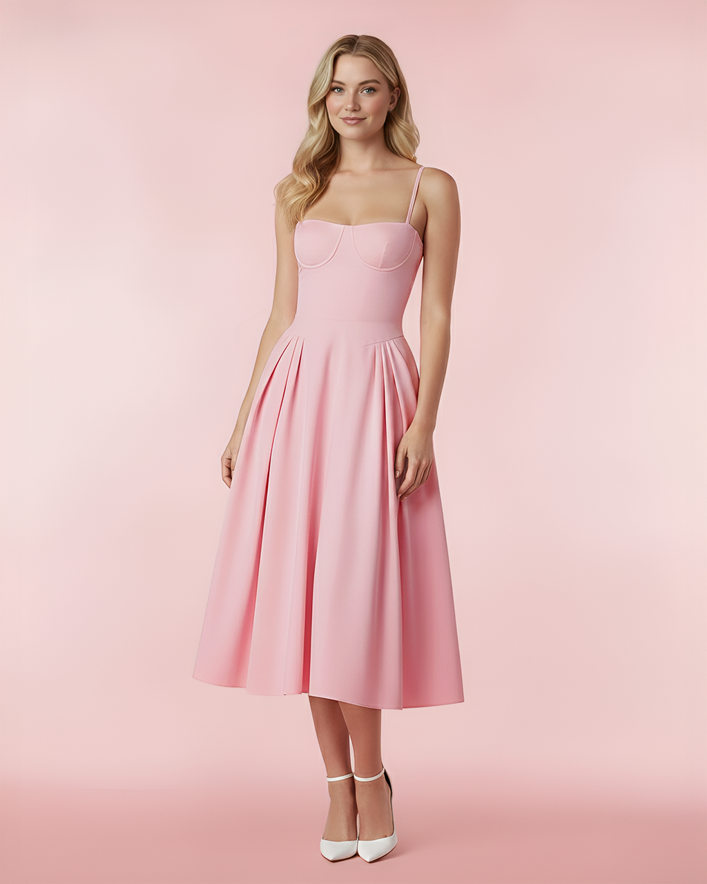 The Mila Dress in Pink 1