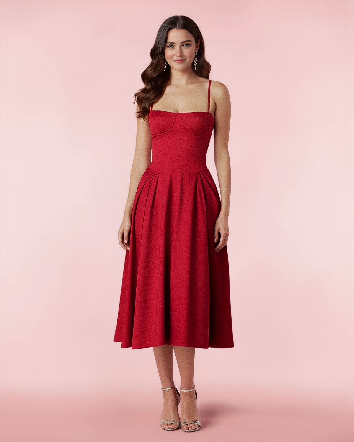 The Mila Dress in Red 1