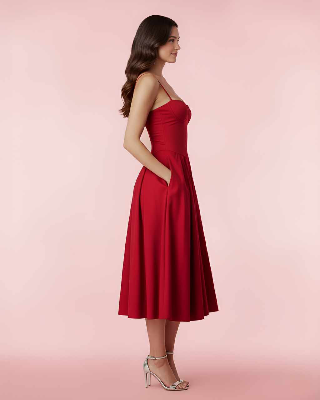 The Mila Dress in Red 2