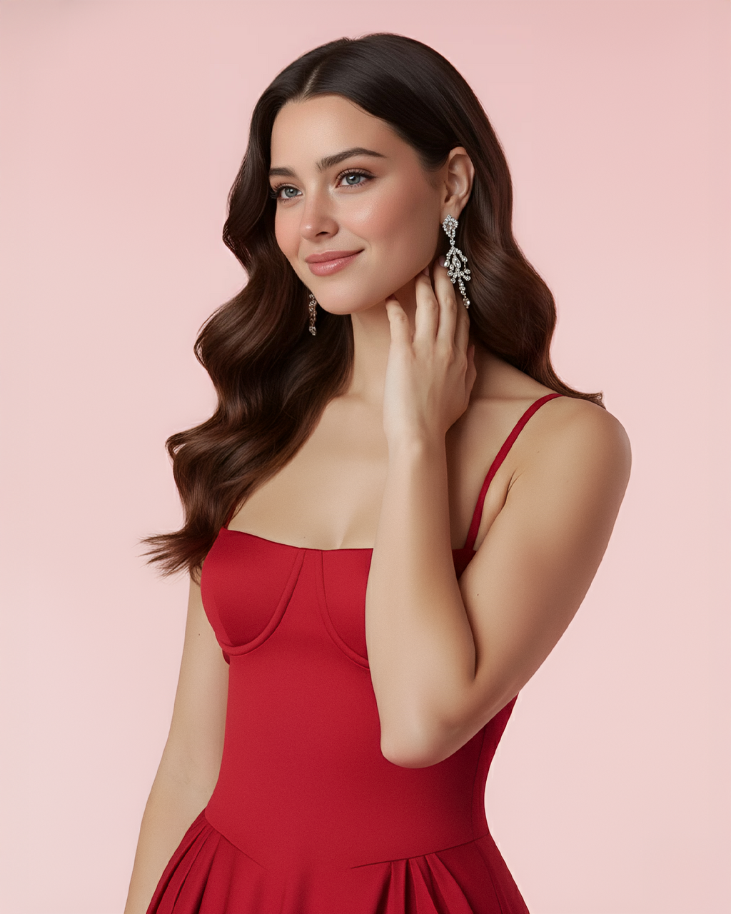 The Mila Dress in Red 3