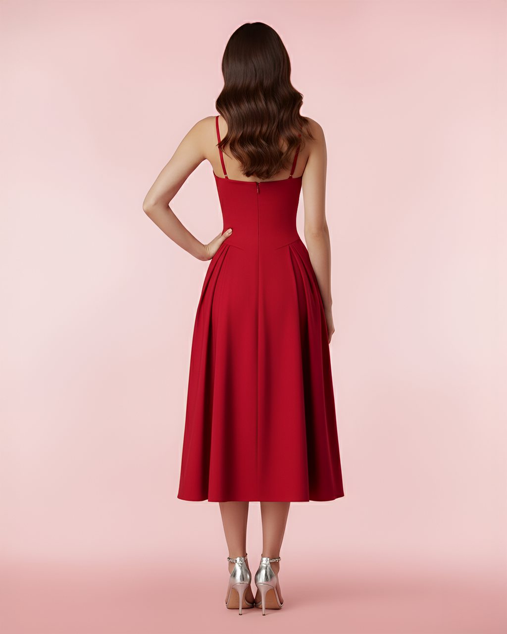 The Mila Dress in Red 4