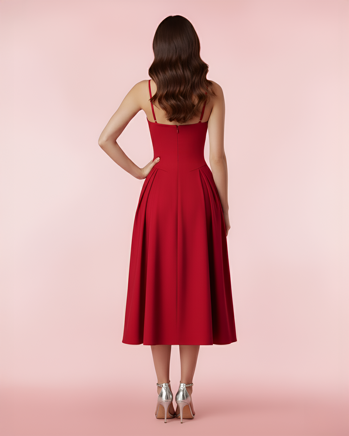 The Mila Dress in Red 4