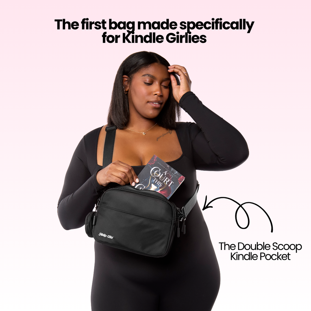 Double Scoop Kindle, Tablet, iPad Mini & Kobo Crossbody Belt Bag