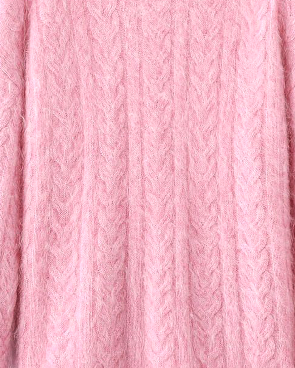 The Charlotte Round Neck 100% Cashmere Cable Knit Sweater