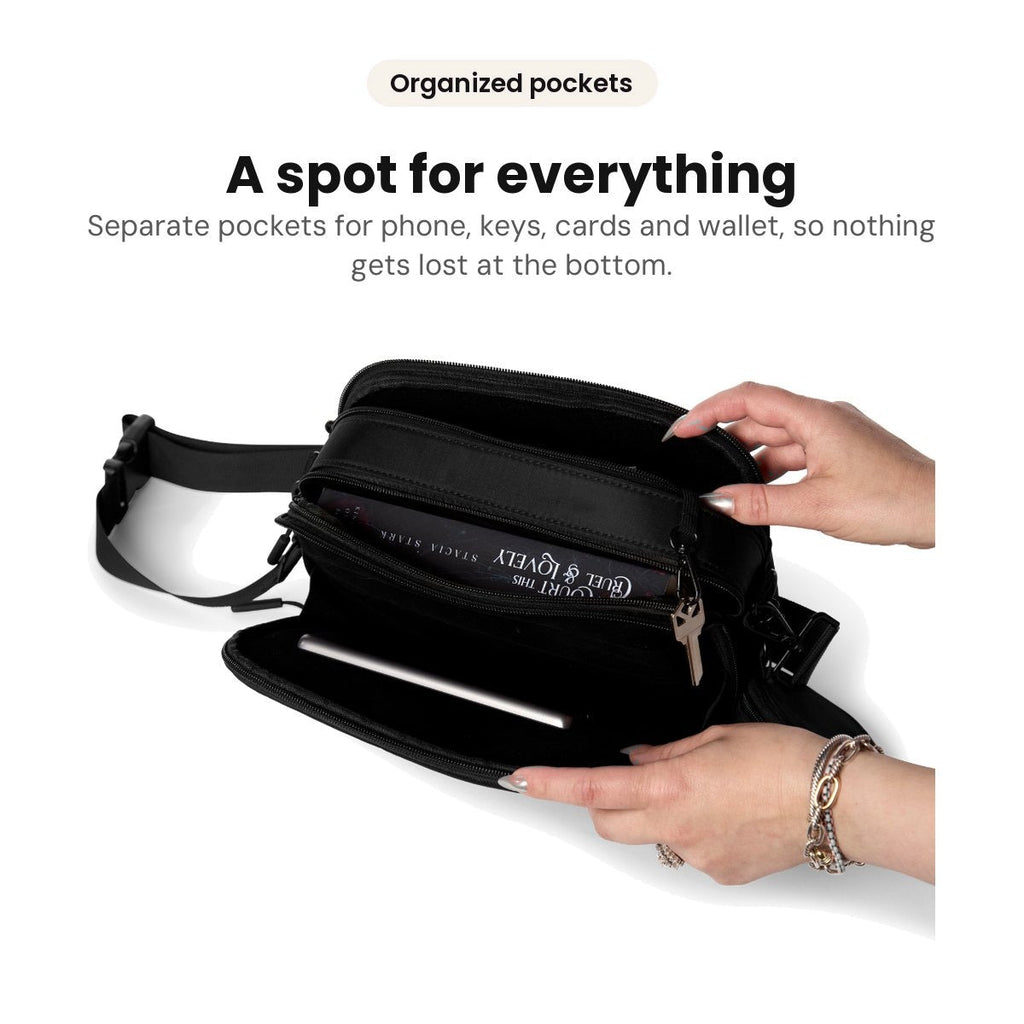 Double Scoop Kindle, Tablet, iPad Mini & Kobo Crossbody Belt Bag